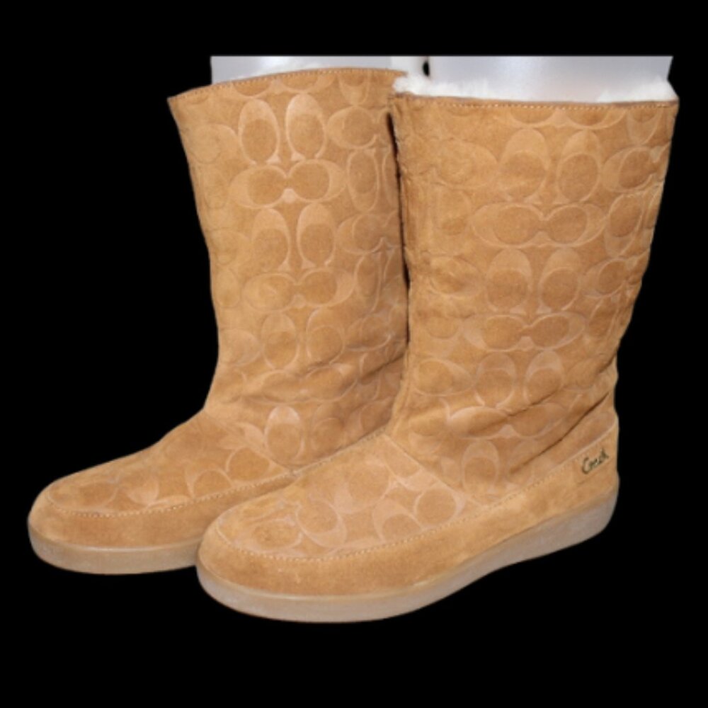 Coach Teri Signature Suede Ladies Boots (Fits 8.5M)